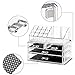 Felicite Home Makeup Cosmetic Organizer Conceal/Lipstick/Eyeshadow/Brushes in One place Storage Drawers, Clear, Medium,NEWEST EDITION UPGRADED BOTTOM DRAWER SIZE , 2 Piece Set