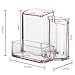 Modern Compact Clear 3 Compartment Office Supplies Desktop Organizer Caddy, Pencil Holder