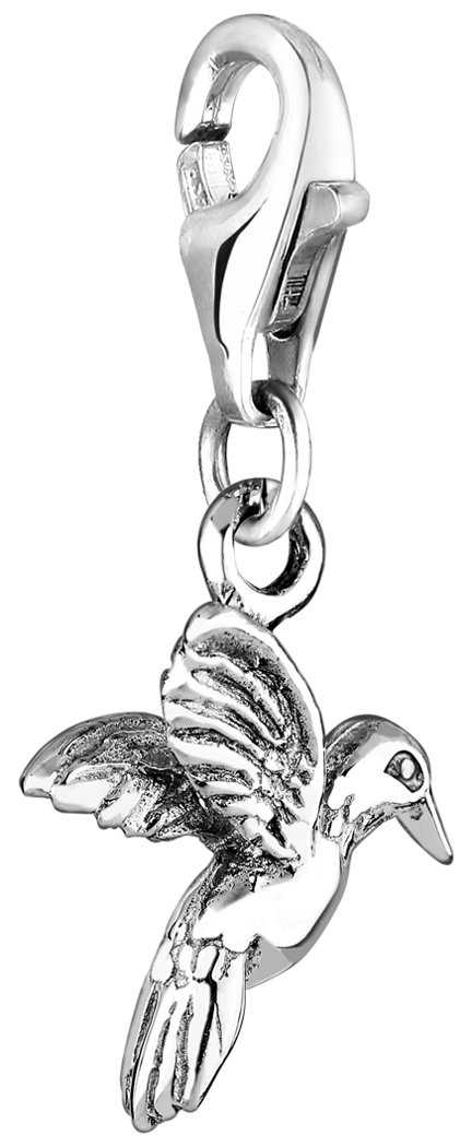 Nenalina Charm Hummingbird Pendant, for All Brands of Charm Bracelets and Necklaces, Made of 925 Sterling Silver, 713108-000