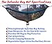 Chill Gorilla Defender Hammock Mosquito Net Stops All Bugs & Insects. Fast Easy Setup. Compact, Lightweight. Size 132