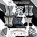 Tiny Captain Toddler Boys Grip Socks - Baby Toddler Newborn Kids Boys Non Slip/Anti Skid (Black, White, Grey - 6 Pairs, 1-3 Year Old)