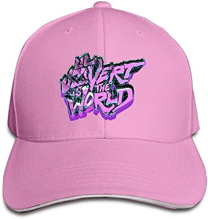 Unisex Lil Uzi Vert Durable Adjustable Sandwich Peaked Baseball Cap/Hat Pink