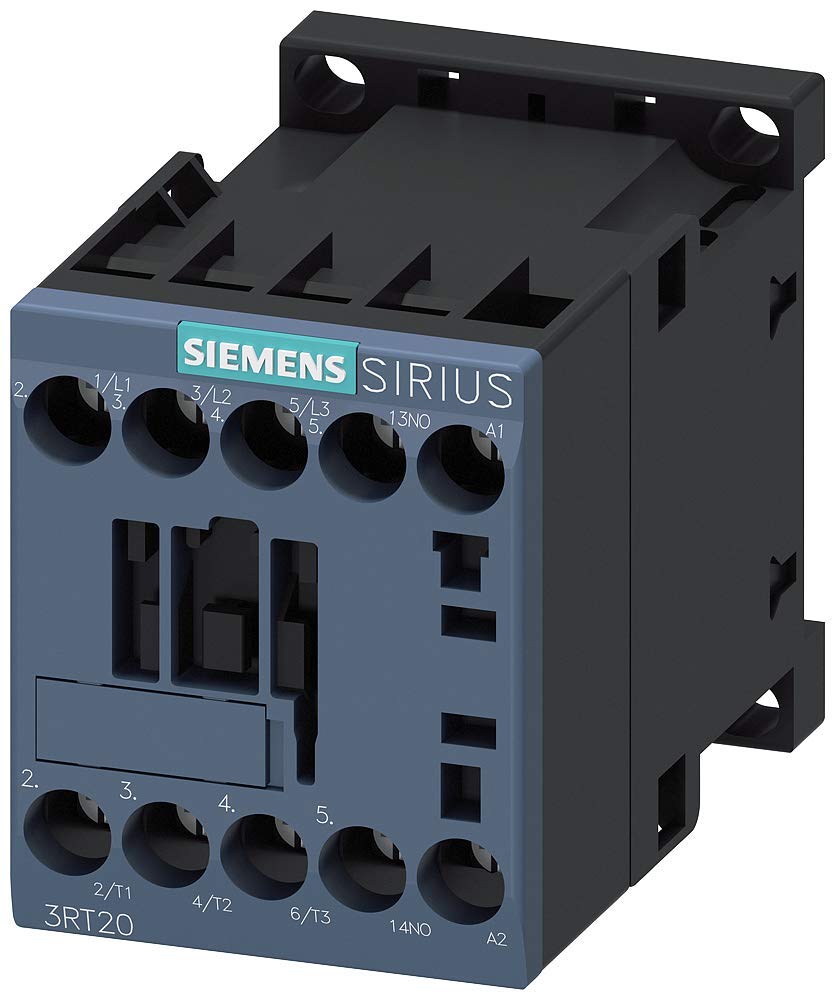 Siemens 3RT2016-1AP01 Contactor, AC-3, 4Kw/400V, 1No, AC 230V, 50/60 Hz, 3-Pole, Sz S00 Screw Terminal, White
