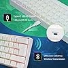RK-ROYAL-KLUDGE-RK61-60-RGB-Mechanical-Gaming-Keyboard-Small-Compact-UK-Layout-61-Keys-WiredWireless-Bluetooth-Keyboard-for-Gamer-and-Office-Worker-Gateron-Brown-Switch-1450mAh-Battery-White RK ROYAL KLUDGE RK61 Wireless Mechanical Keyboard, Hot Swappable Keyboard Triple Mode 2.4Ghz/BT5.0/USB-C, 61 Keys RGB…