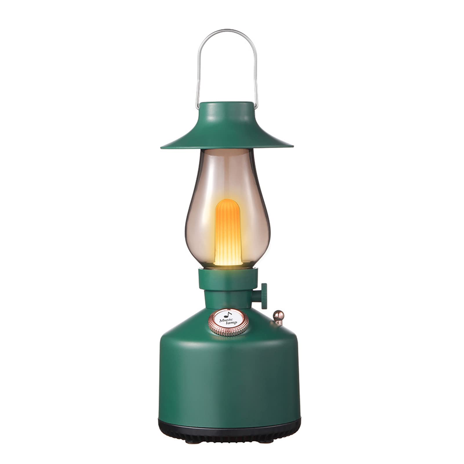 Goshyda Vintage Night Light, Retro Music Bedside Lamp Handheld Bluetooth Speaker with Dimmable Soft Ambient Lighting, Table Lamp for Room Decor, Gifts, Camping, IPX4 Waterproof