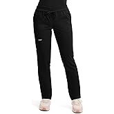 Cherokee Scrubs for Women Mid Rise Tapered Leg Drawstring Pant with 5 Pockets, Cargo Bottom with 2 Way Stretch Fabric- WW105