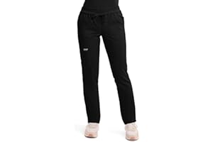 Cherokee Scrubs for Women Mid Rise Tapered Leg Drawstring Pant with 5 Pockets, Cargo Bottom with 2 Way Stretch Fabric- WW105