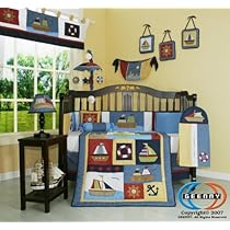 Unique Crib Bedding Boutique Brand New GEENNY Boy Sailor 13PCS Baby Nursery CRIB BEDDING SET