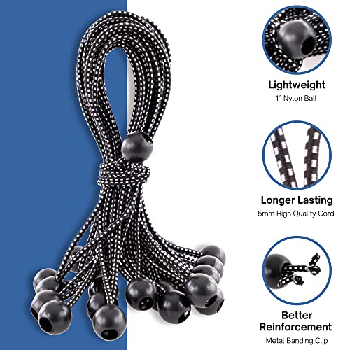 Kotap BB11B Ball Bungee Cord, HeavyDuty & Versatile, Indoor & Outdoor