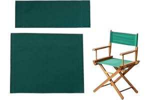 Wonafa 1 Set Director Chair Canvas Replacement with Wood Stick,18.9''L X 15''W Portable Replacement Cover Canvas for Directors Chair (Green)