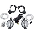 CONCEPT AUTOMOTIVE LIGHTS For 2013-2016 Nissan Pathfinder Fog Lights with LED Bulbs& Assembly Set L&R Side (With Halogen Bulbs)