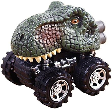 Moreocme Children's Day Gift Toy Dinosaur Model Mini Toy Car Back Of The Car Gift For Kids (C)
