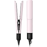 Slopehill 2-in-1 Hair Straightener and Blow Dryer, Professional Hair Styling Tool, Pink