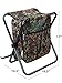 GigaTent Folding 3 in 1 Stool Backpack Folding Stool with Cooler Bag - Camping Hunting Fishing Multifunction Collapsible Camping Seat and Insulated Ice Bag with Padded Shoulder Straps