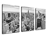 Canvas Wall Art Empire State Building Pictures Black and White New York Skyline Painting - Large 20