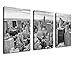 Wall Art Black and White Canvas Painting Empire State Building Large Framed Canvas Art New York City Skyline - 20