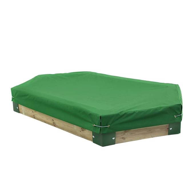 Hörby Bruk Hörby Bruck Abdeckplane für Sandkasten (Länge 210 cm, mit Ösen, schützt vor Schmutz, Regen usw.) 4093, grün