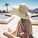 SOMALER Women Floppy Sun Hat Summer Wide Brim Beach Cap Packable Cotton Straw Hat for Travel Beige