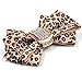 Lychee Leopard Print Bowknot Shoe Clip Buckle Removable High-heel Decor Wedding