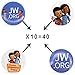 JW.ORG Buttons Jehovah's Witnesses Button Perfect Present For Jw.org Sophia Caleb Buttons (Kids-40 Pack)