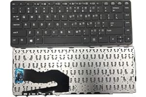Replacement Keyboard for HP Elitebook 840 G1 G2 / 850 G1 G2 / HP ZBook 14 Mobile Workstation Series Laptops Black US Layout b