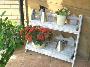 Amazon ガーデンウッドラック2段 Cw012w Diy 工具 ガーデン