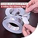 XFasten Aluminum Foil Tape for Ductwork 1 Inch x 55 Yards 3-Pack (495 Feet) 3.6mil Heavy Duty Dryer Vent Foil and Seal HVAC Tape for Ducts, High Temp
