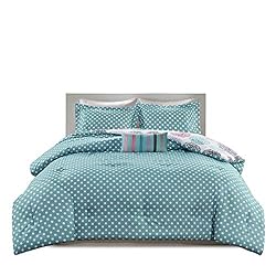 Mi Zone Carly Comforter Set, Doodled Circles Polka