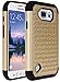 Style4U S6 Active Case, Galaxy S6 Active Case, Studded Rhinestone Crystal Bling Hybrid Armor Case Cover for Samsung Galaxy S6 Active **Does Not Fit Galaxy S6** with 1 Stylus [Gold/Black]