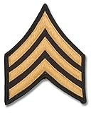 US Army Blue Chevrons, Sergeant SGT, Large E-5