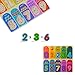 Jamohom Kid Wooden Numbers Puzzle Board Preschool Intelligence Early Educational Math Toys for Toddlers 10 Pieces