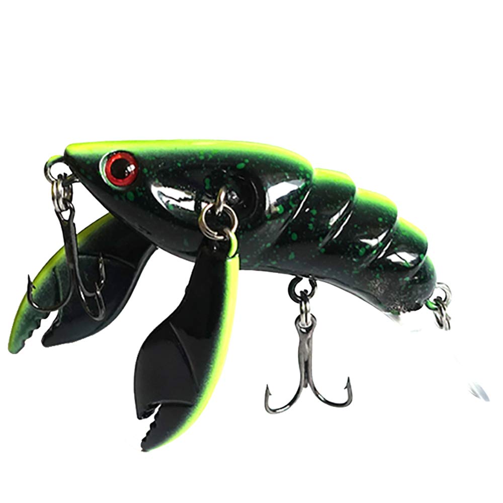 SEASKY Fishing Bait Crawfish Freshwater Fishing Bass Lure Saltwater Crazy Crawler Sinking Lure