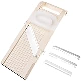 Benriner Super Slicer, with 4 Japanese Stainless Steel Blades, Beige