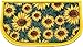 Kashi Home Kitchen Rug, Printed Area Rug, Durable Floor, Door Mat, Farmhouse Non-Slip Carpet Latex Backing Beautiful Design Sunflower 3pc Set (2 18x30 D Shape & 1 20x40)