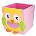 NEWSTYLE Foldable Kids' Toy Storage Bin Box - Cartoon Children Toys Chest and Closet Organizer - Simling Owl