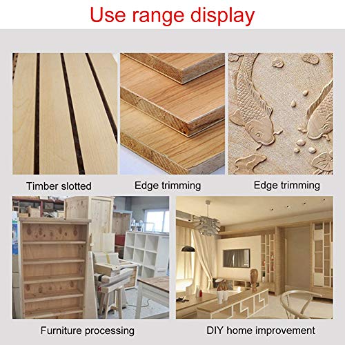 TABODD 110V 800W Router Electric Hand Trimmer Wood Router 1/4" Collets Woodworking Tool Laminate Trimmer