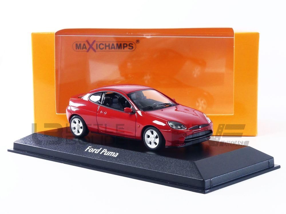 Maxichamps 940086520 1:43 Ford Puma-1996-Red Collectible Miniature Car, Red
