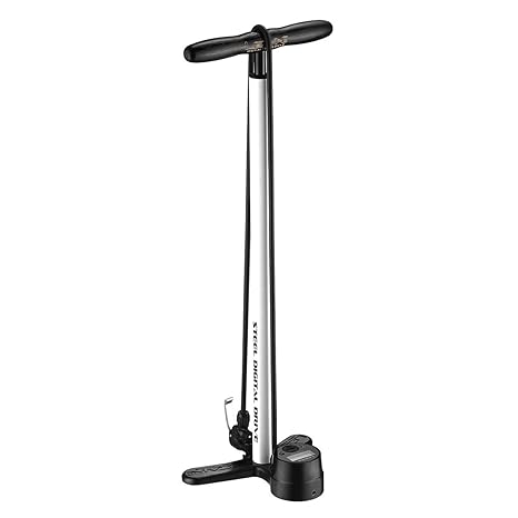 Lezyne Steel Digital Drive Floor Pump White Amazon Co Uk Sports
