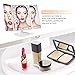 BESTOPE Makeup Vanity Mirror with 21 LED Lights, 3X/2X Magnifying Led Makeup Mirror with Touch Screen,Dual Power Supply,180° Adjustable Rotation,Countertop Cosmetic Mirror