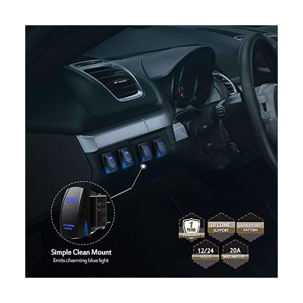 MicTuning-MIC-LSL1-Laser-On-Off-Rocker-Switch-with-Jumper-Wire-5-LED-Work-Light-Pin20-Amp12V