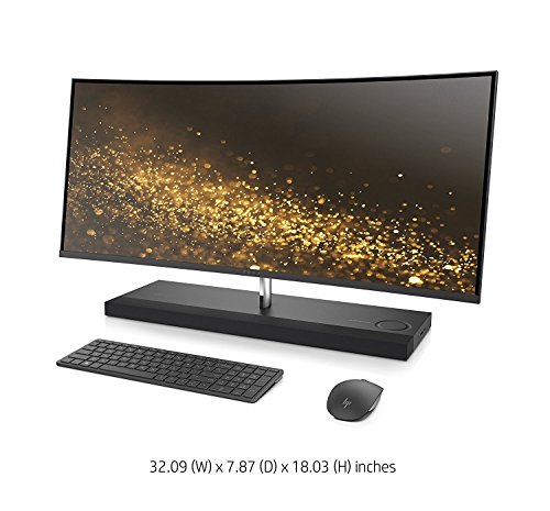 Latest 2017 HP ENVY 34 CURVED Desktop 500GB SSD (Intel Core i7-7700T processor TURBO to 3.80GHz, 16 GB RAM, 500 GB SSD, 34