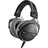 beyerdynamic DT 770 Pro X (48 Ohm), Closed-Back Studio Headphones, Black | No amp needed, accurate studio sound without boosted bass, blocks room noise when recording, detachable cable, velour pads