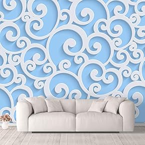 Wall Murals for Bedroom Beautiful 3D View Pattern Flowers Removable Wallpaper Peel and Stick Wall Stickers - 66x96 inches