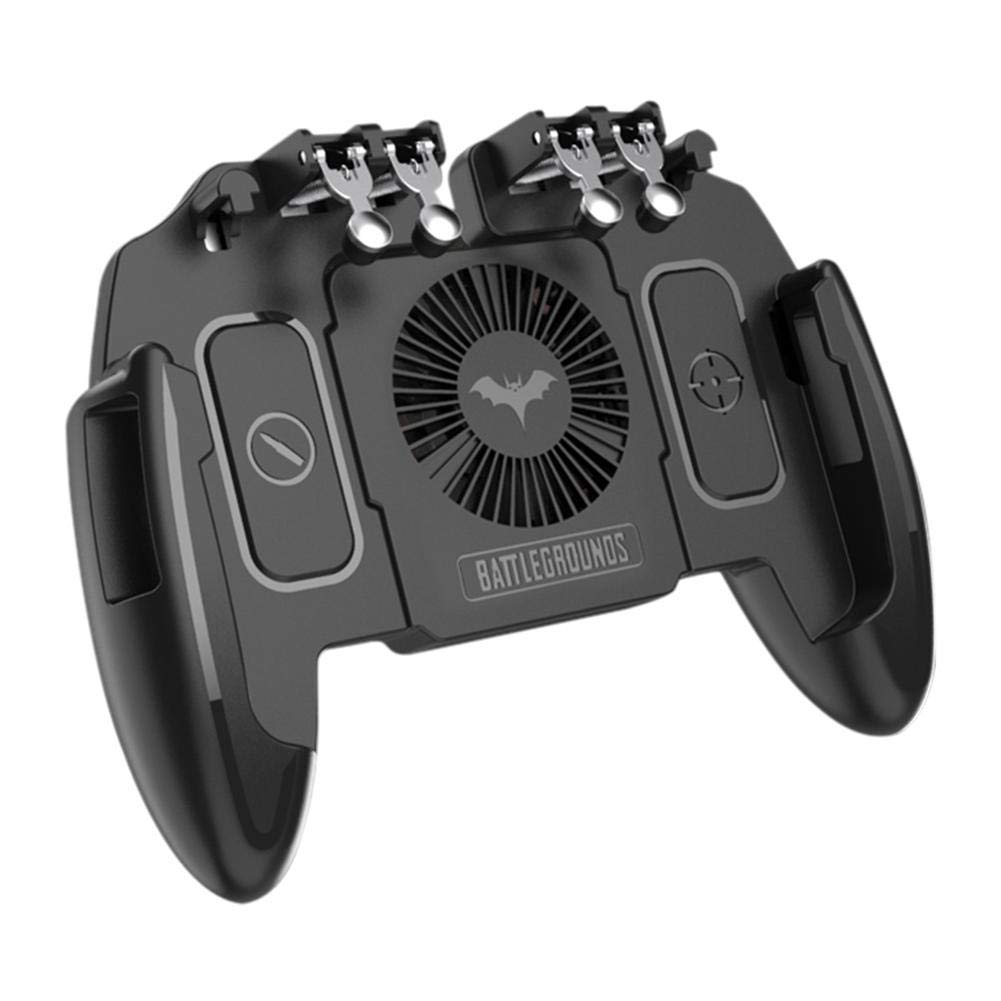 Renoble Mobile Game Controller for PUBG/Call of Duty/Fortnite, Target Trigger Fire Buttons M10 M11 Six Finger Mobile Gamepad Game for Mobile Game Joystick with Heat Dissipation Function 1