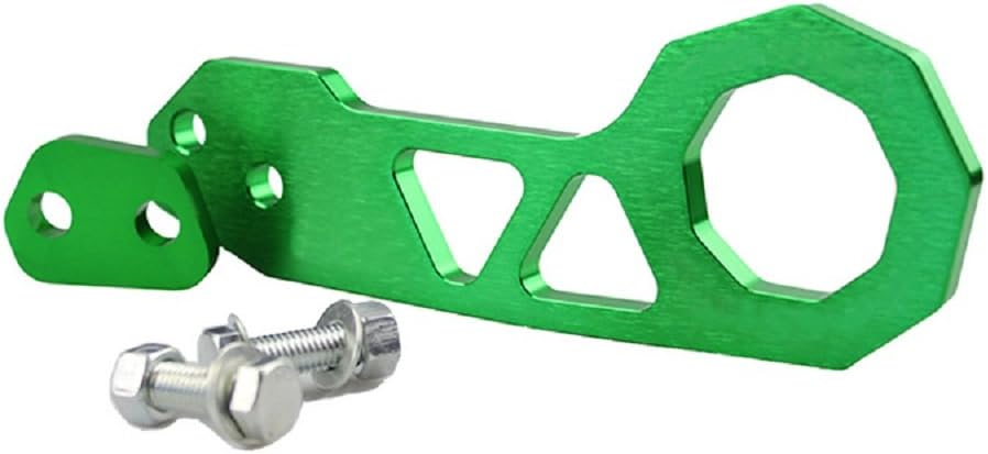 Racing Rear Tow Hook Towing Hook Aluminum Alloy Rear Tow Hook for Universal Car RS-TH004 (Green)