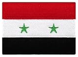 Syria Flag Embroidered Patch Syrian Iron-On Arab National Emblem
