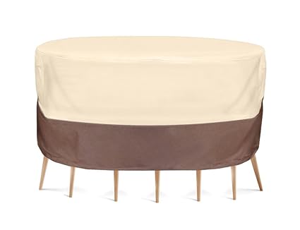 Pyle PVCTBLCH52 Armor Shield Patio Table and Chair Set Cover, 60 by 23-Inch, Fits Round Table and 4 Standard Chairs