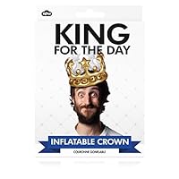 NPW W13634 King For The Day Inflatable Crown, One Size Fits Most, Gold