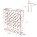 Samstar Wall File Holder Organizer, Mesh Metal Door Wall Mounted Paper Document Holder for Office Home 6 Tier,Rose Gold