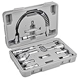 Carbyne 12 Piece Grease Gun Accessory Set | All-in-One Set Includes Couplers